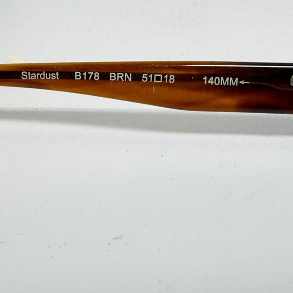 TED BAKER “STARDUST” Eyeglasses Frame Only B178 EBOHalf Rimless 51-18-140 19543 - Picture 5 of 8